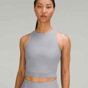 Lululemon 6 SenseKnit Running Tank Top in Rhino Grey
